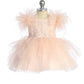 Baby Dress with Lace Applique and Fluffy Sleeves by TIPTOP KIDS - AS5848S