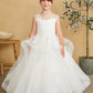 Flower Girl Gorgeous Lace Bodice Tulle Layered Dress by TIPTOP KIDS - AS5850