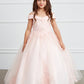 Off the Shoulder Ball Gown Mini Quince Girl Dress with Lace Applique by TIPTOP KIDS - AS7034