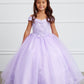 Off the Shoulder Ball Gown Mini Quince Girl Dress with Lace Applique by TIPTOP KIDS - AS7034