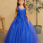 Girl Mini-Quince with Floral Tulle Bodice Dress by TIPTOP KIDS - AS7038