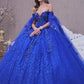 Off the Shoulder Embroidery Glitter Sweetheart Quinceanera Dress by Elizabeth K - GL3111
