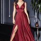 Satin Flowy A-line Dress by Cinderella Divine - 7469 (size 2 -10) - Special Occasion