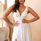 Satin Flowy A-line Bridal Gown by Cinderella Divine - 7469W
