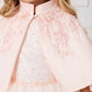 Party Girl Lace Applique Satin Cape Dress by TIPTOP KIDS - AS7912