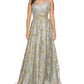 Sequin A-Line Gown by Cinderella Couture USA AS8022J-SIL - Special Occasion/Curves