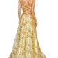 Floral Sequin A-Line Gown by Cinderella Couture USA AS8022J-CHAM - Special Occasion/Curves