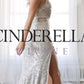 Sequin Beaded Slit Gown by Cinderella Divine - CDS359 - Special Occasion