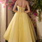 Floral Applique Tulle Short Tea Dress by Andrea & Leo Couture - A1055