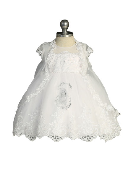 Baby Dress Illusion Neckline Bodice Dress by TIPTOP KIDS - AS2381