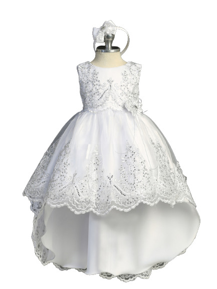 Flower Girl Lace Embroidery Sequin Bodice Dress by TIPTOP KIDS - AS2387