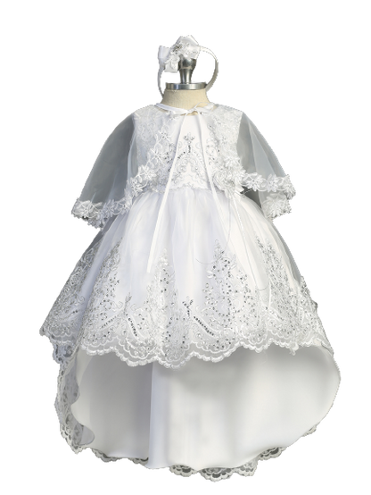 Flower Girl Lace Embroidery Sequin Bodice Dress by TIPTOP KIDS - AS2387