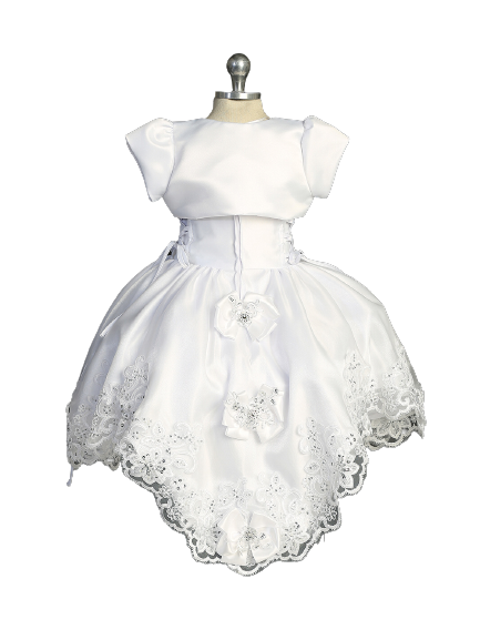 Flower Girl Ropone with Maria Embroidery Dress by TIPTOP KIDS - AS2395