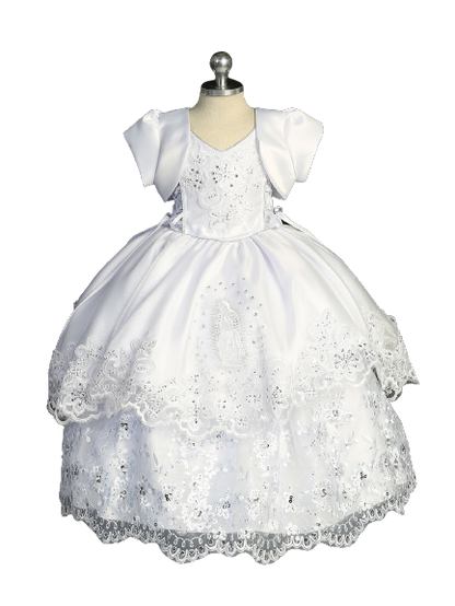 Flower Girl Ropone with Maria Embroidery Dress by TIPTOP KIDS - AS2395