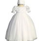 Flower Girl Puff Sleeve Lace Bodice Dress by TIPTOP KIDS - AS2403