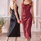 Cinderella Divine - BD103 Slim Fit Satin Midi/Short Dress