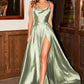 Simple Satin A-Line Dress by Cinderella Divine BD104 - Special Occasion