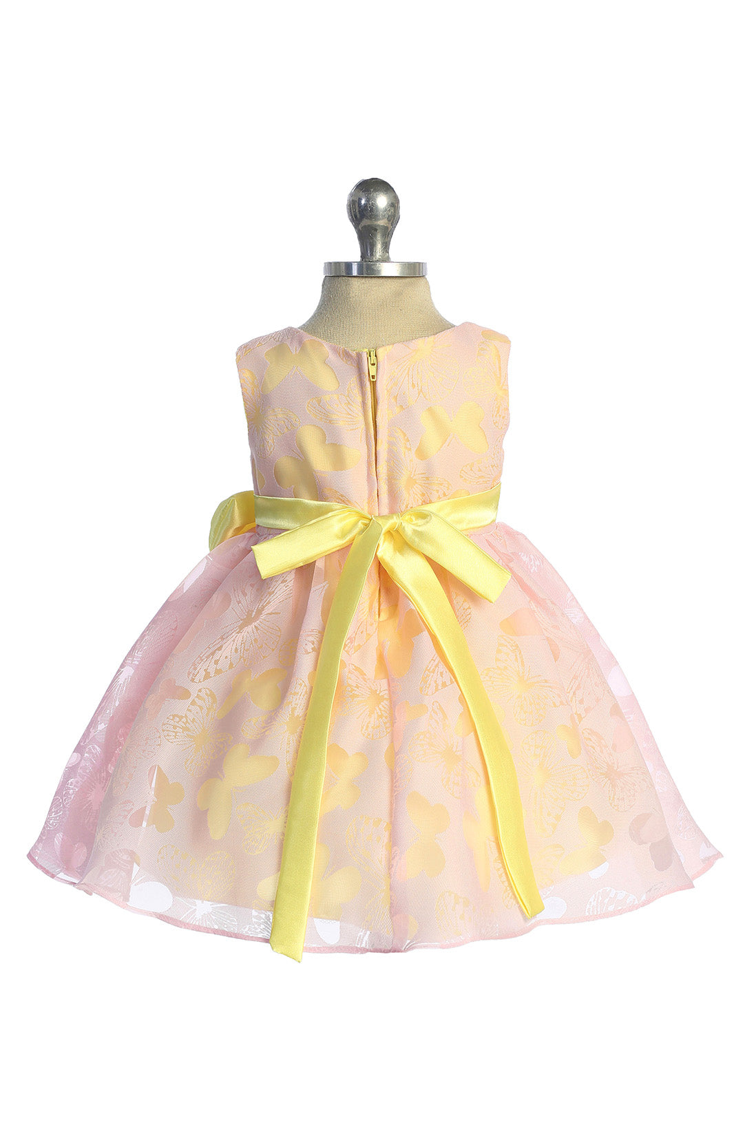 Baby Girl Butterfly Burnout Organza Party Dress