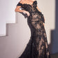 Black-nude_1 Off The Shoulder Mermaid Gown CC2164 - Women Evening Formal Gown - Special Occasion