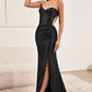 Black Sweetheart Sheath Corset Gown CD273 - Women Evening Formal Gown - Special Occasion