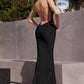 Black_1 Glitter Satin Sexy Sheath Gown BD4001 - Women Evening Formal Gown - Special Occasion