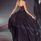 Black_1 Strapless A-Line Corset Ball Gown CD275 - Women Evening Formal Gown - Special Occasion