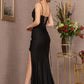 Black_1 Sweetheart Satin Mermaid Women Formal Dress - GL3124 - Special Occasion-Curves