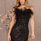 Black_2 Sequin Sweetheart Trumpet Dress GL3117 - Women Formal Dress - Special Occasion-Curves