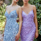 Blue-Lavender_2 Floral Chromatic Mermaid Gown A1201 - Special Occasion