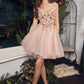 Blush A-Line Cocktail Short Dress 9245 - Women Evening Formal Gown - Special Occasion