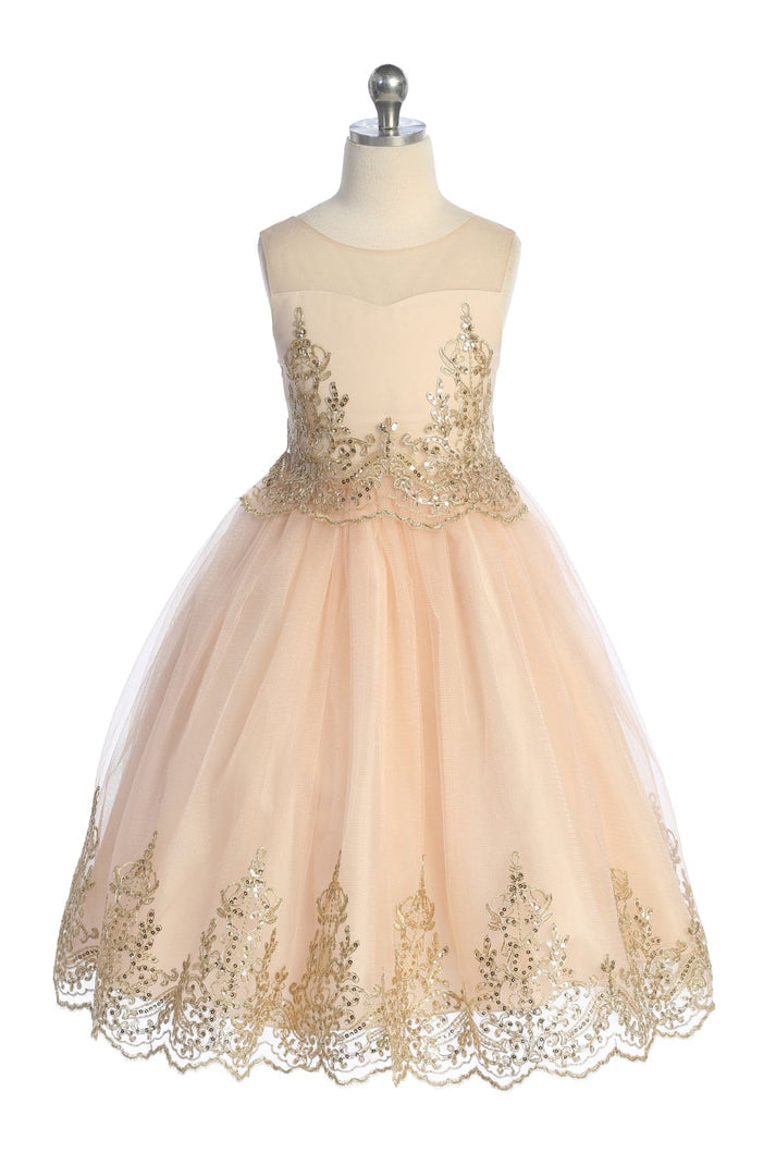 Vestido rose gold cheap niña