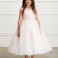 Blush Girl Dress with Illusion Sweetheart Neckline - AS5818