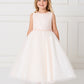 Blush Girl Dress with Sequin and Tulle Skirt Dress - AS5752