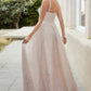 Blush_1 A-Line with Crystal Strap Ball Gown A1180 Penelope Gown - Special Occasion