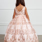 Blush_1 Girl Dress with Glitter Tulle Overlay Dress - AS7036