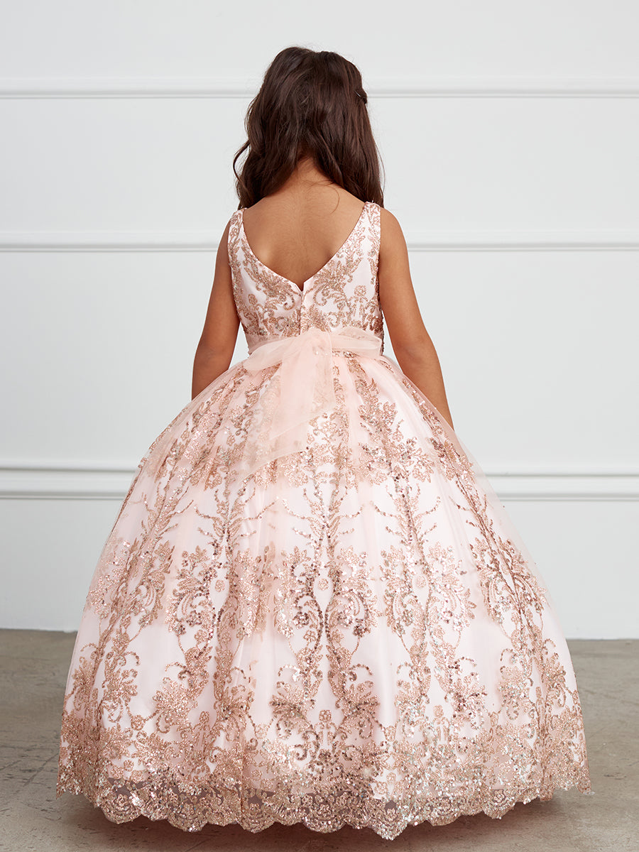 tulle overlay dress Girl Dress with Glitter Tulle Overlay Dress by TIPTOP KIDS