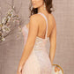 Blush_3 Sequin Glitter Asymmetric Mermaid Women Formal Dress - GL3133 - Special Occasion-Curves