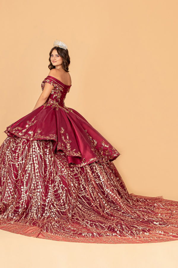 burgundy quinceanera dresses off the shoulder Off The Shoulder Tulle Ball Gowns Quinceanera Dresses Lace Appliques
