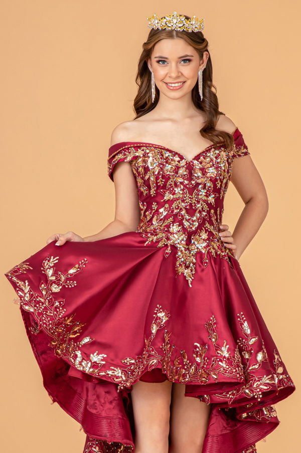 Burgundy and shop gold dama dresses