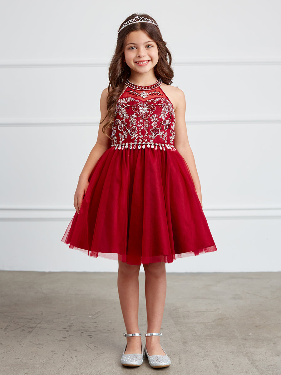 fitted lace wedding dress Red Choker Neck Midi Dress  AX Paris