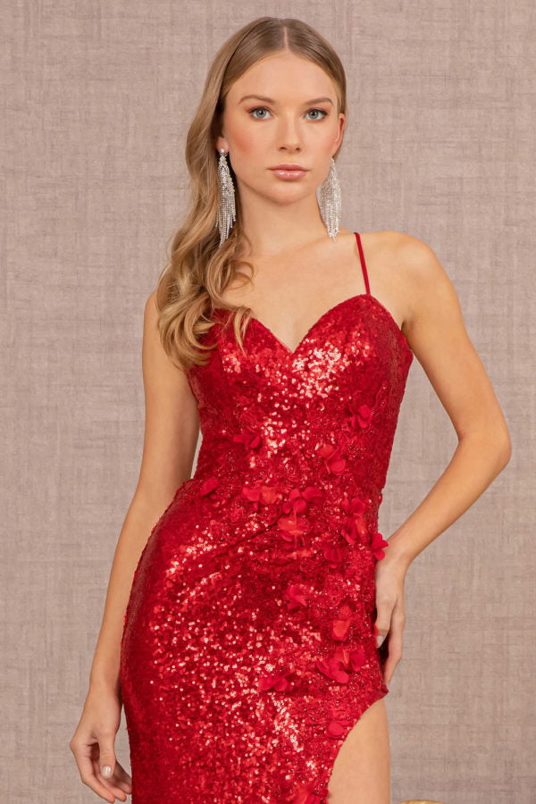 Elizabeth K GL3146 Sequin Gown Formal Dress Shops XL / Navy Elizabeth K GL3146 Sequin Gown Formal Dress Shops XL / Navy