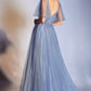 Cinderella Divine - CD0175 LAYERED TULLE A-LINE GOWN - SPECIAL OCCASION/CURVY