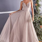 Sweetheart Neckline A-Line Tulle Dress by Cinderella Divine - CD184 - Special Occasion/Curves