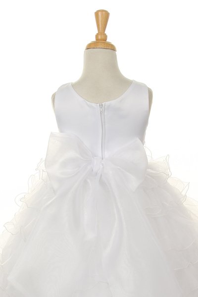 Tulle Satin Flower Girl Dress by Cinderella Couture USA AS1160