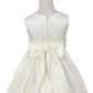 Pearl Waist Satin Flower Girl Dress by Cinderella Couture USA AS1189