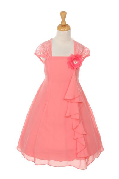 Chiffon Girl Party Dress by Cinderella Couture USA AS1196