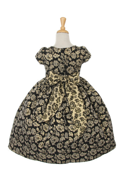 Metallic Jaquard Girl Party Dress by Cinderella Couture USA ASME734