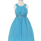 Chiffon Girl Party Dress by Cinderella Couture USA AS5004