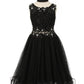 Rhinestone Lace Tulle Girl Party Dress by Cinderella Couture USA AS5010