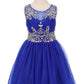 Pleated Tulle Girl Party Dress by Cinderella Couture USA 65007